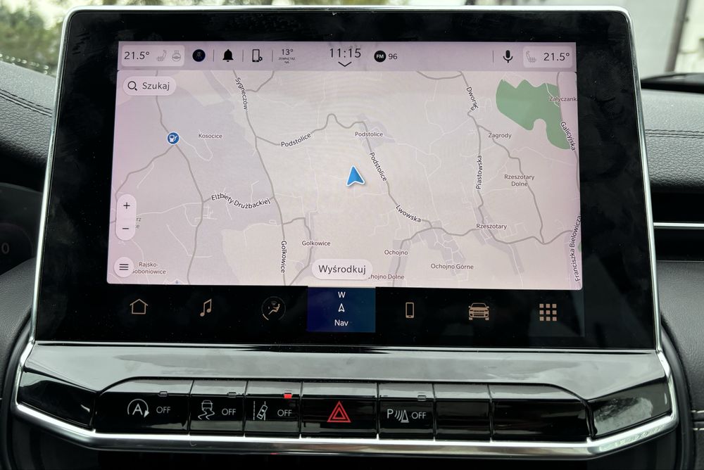 Jeep Compass radio uconnect 5 polski mapy lektor aplikacje youtube