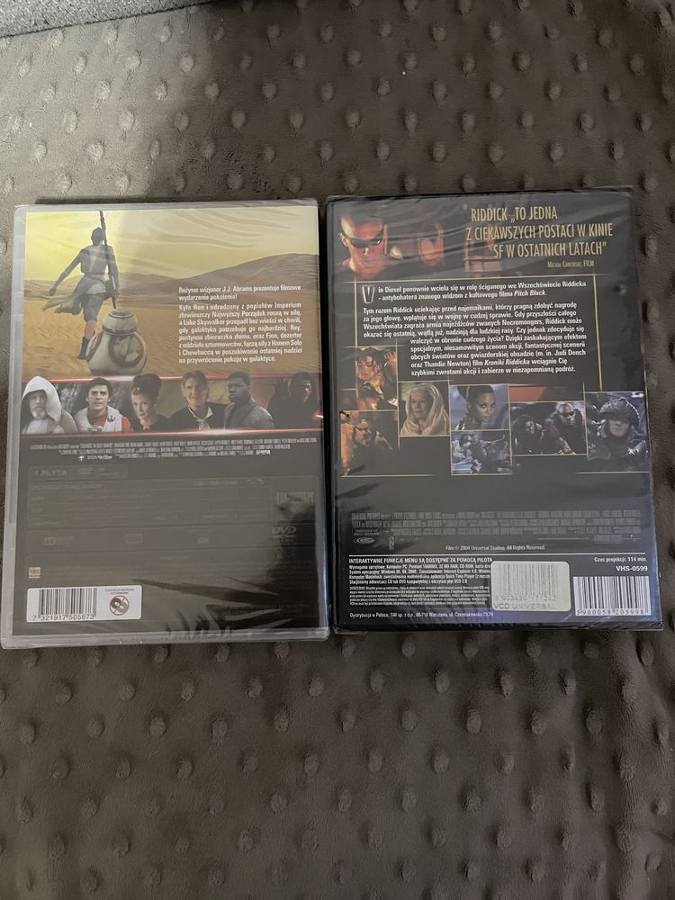Gwiezdne wojny i Kroniki Riddicka, dvd