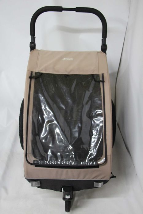 Przyczepka rowerowa dla dzieci Hauck Dryk Duo 2w1 Jogger wózek brown