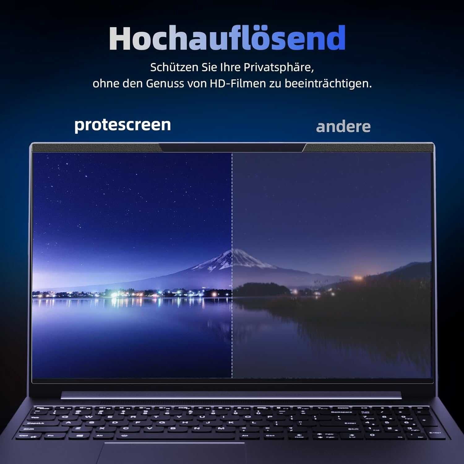 Magnetyczna ochrona przed wzrokiem na laptopa o przekątnej ekranu15,6"