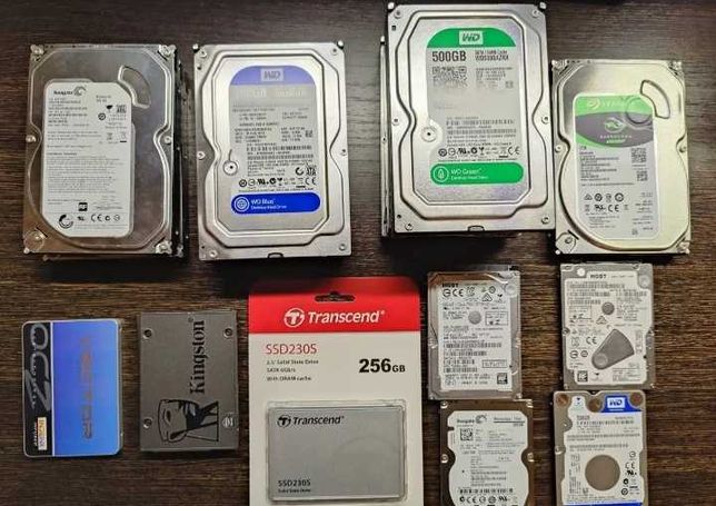 Жесткие диски 3,5 2,5 HDD SSD 120Gb - 1000Gb