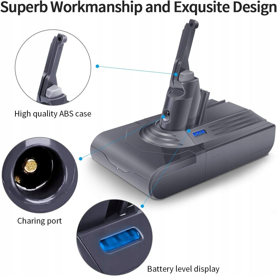 bateria do dyson v8 morpilot 5000mah zamienna