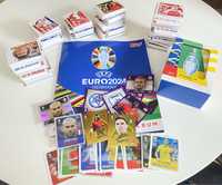 Mais de 2200 cromos Euro 24 Topps / caderneta caixa e extras Europeu