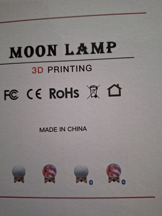 3D лампа -ночнічок "Місяць"