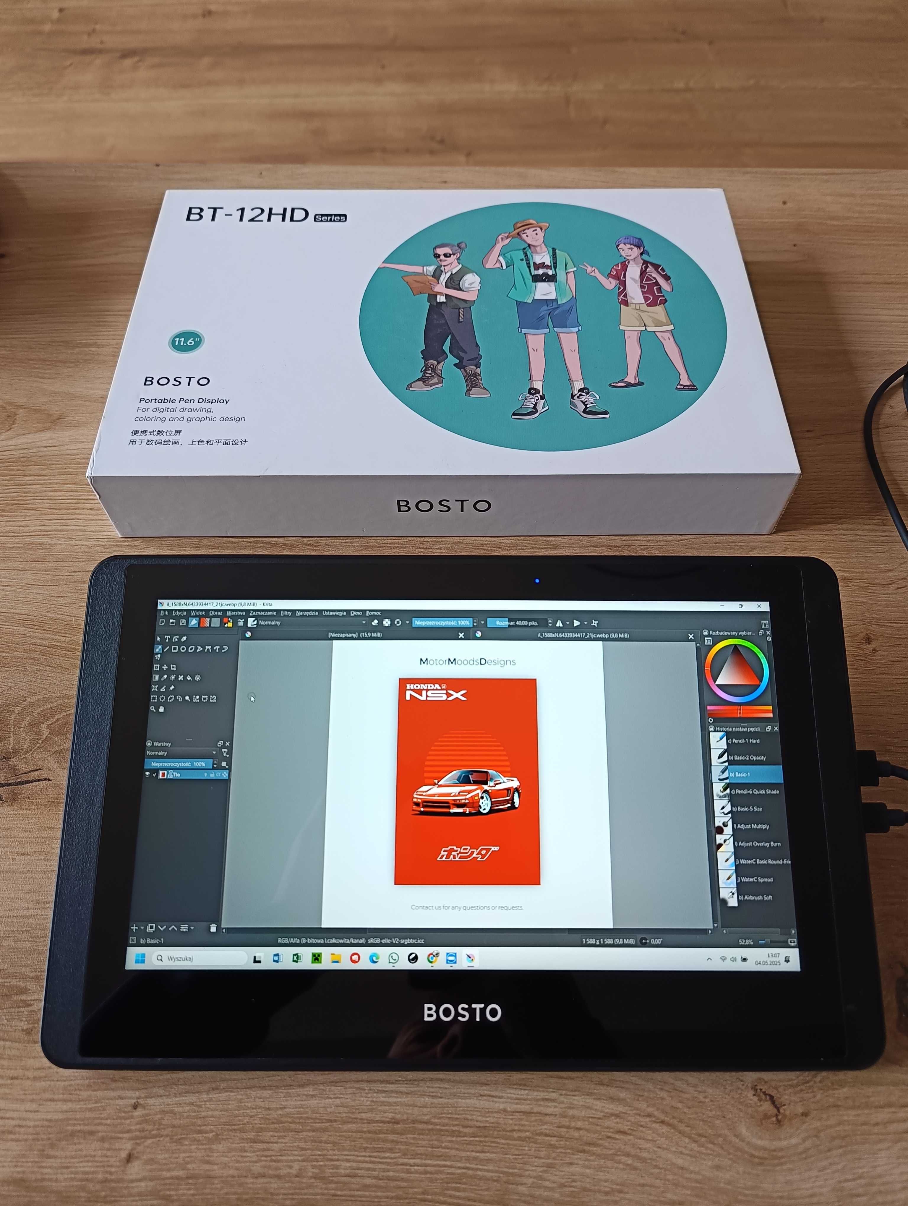 Tablet graficzny 11.6" BOSTO BT-12HD Series STAN IDEALNY