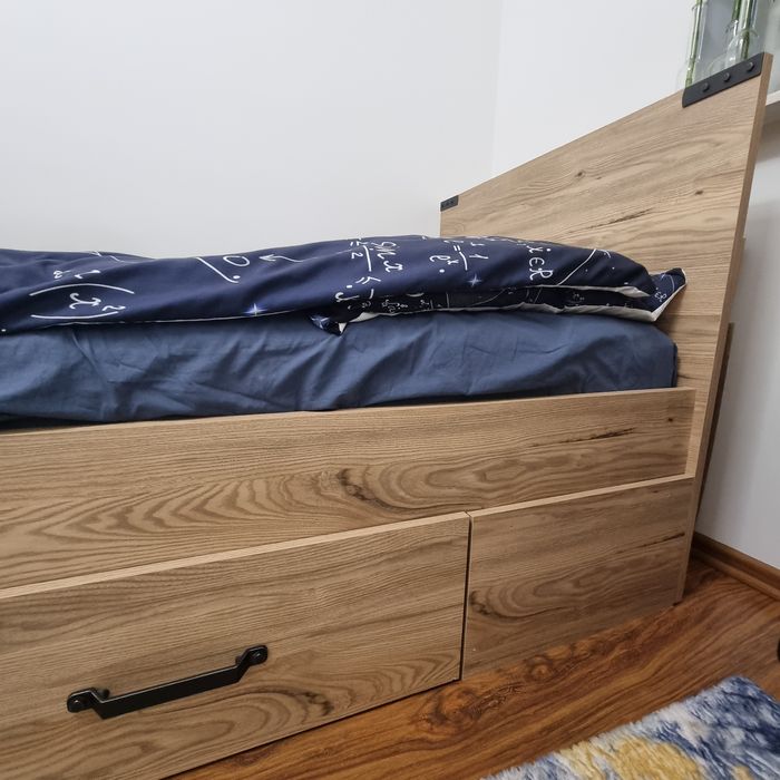 Łóżko z szufladą Lara BRW 90x200