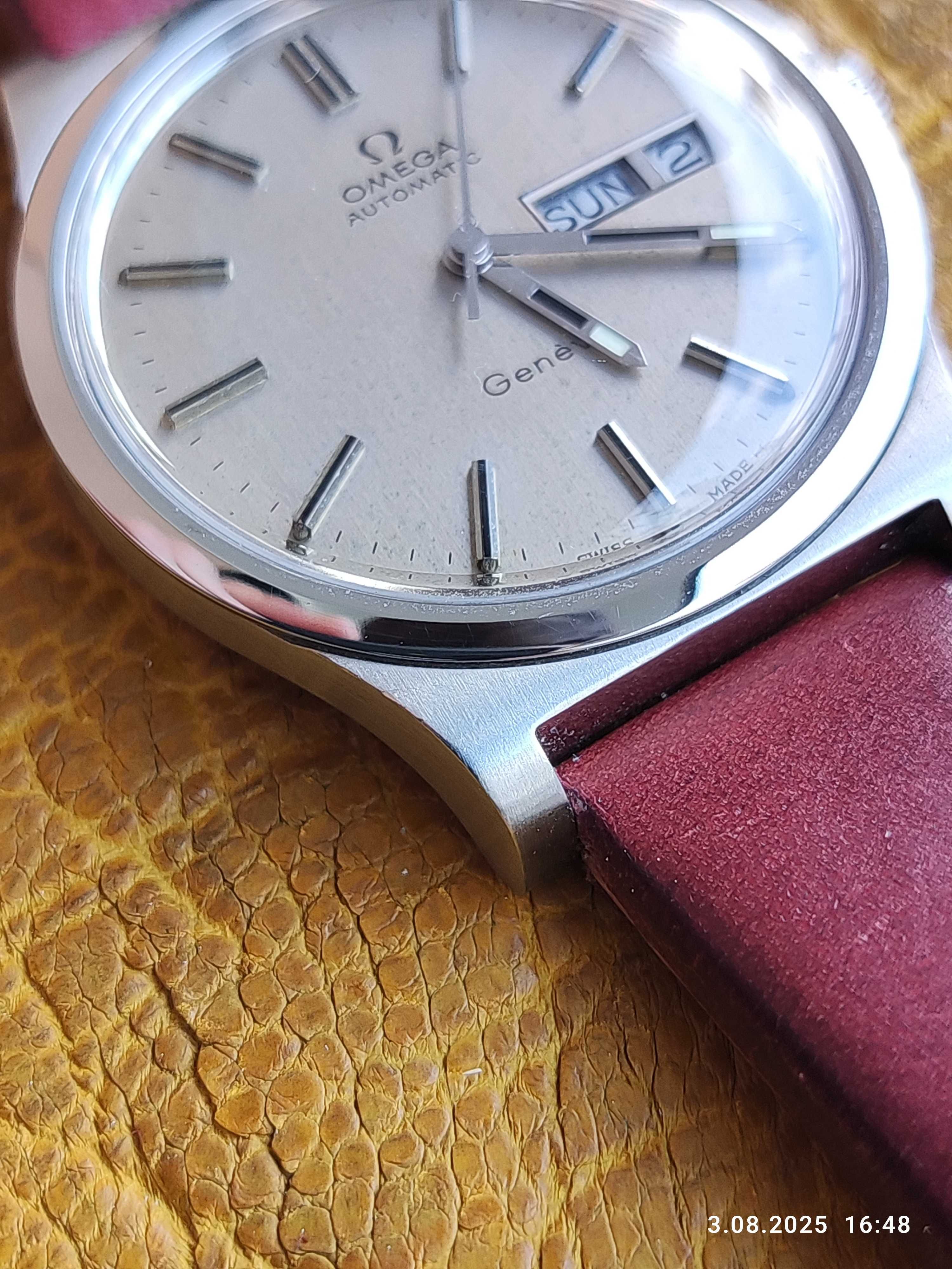 Zegarek Omega Geneve 166.0169 vintage automat pasek handmade do wyboru
