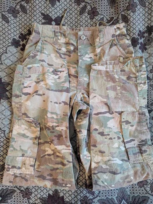 Вогнестійкі штани US Army Combat Uniform Multicam розмір Small Long
