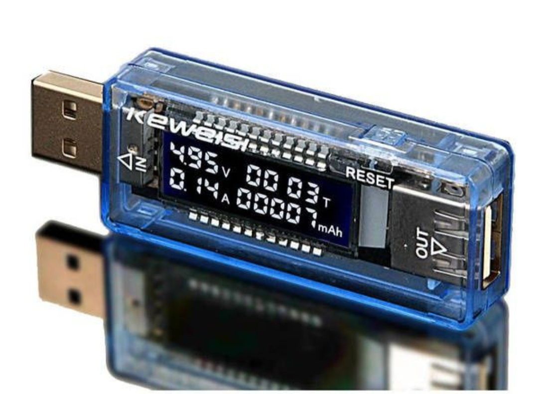 Tester USB Тестер Keweisi KWS-V20 вольтметр амперметр тестер ємності