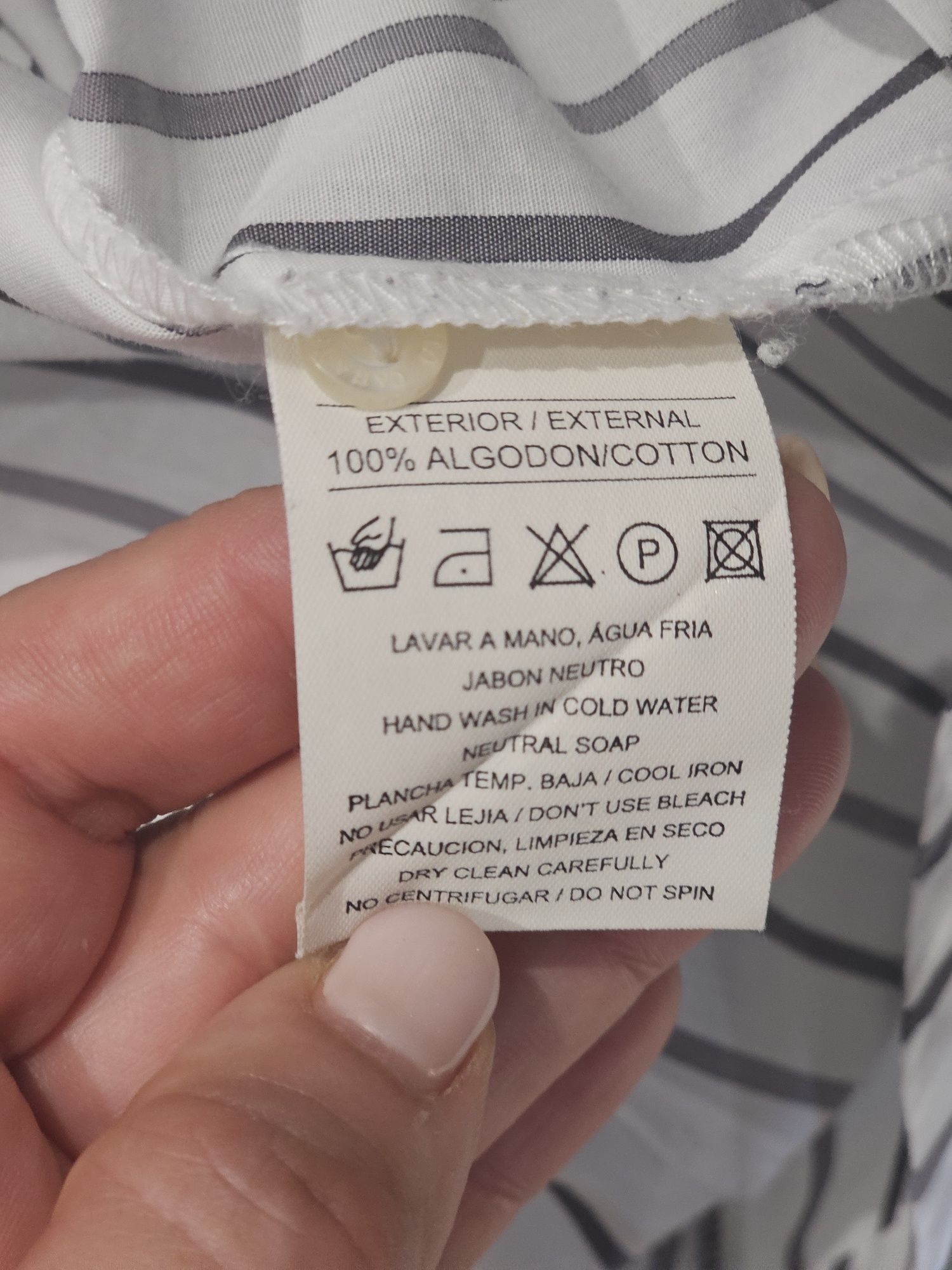 Camisa às riscas Caramelo