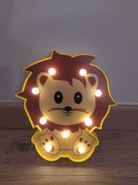 Lampka nocna LED w kształcie lwa
