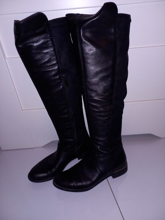 Skórzane kozaki rozmiar 37