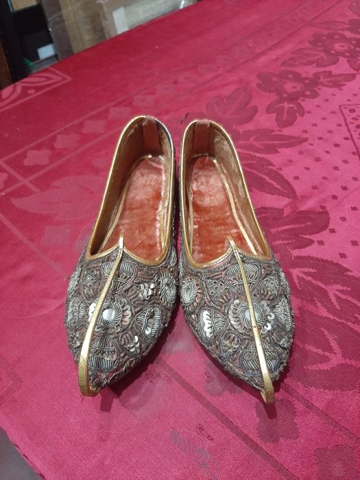 Sapatos/Chinelos de couro Vintage génio