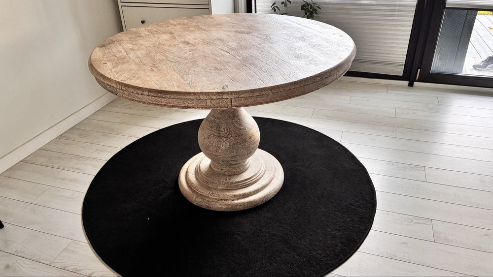 Stół Orlin - lite drewno mango, antyczny brąz