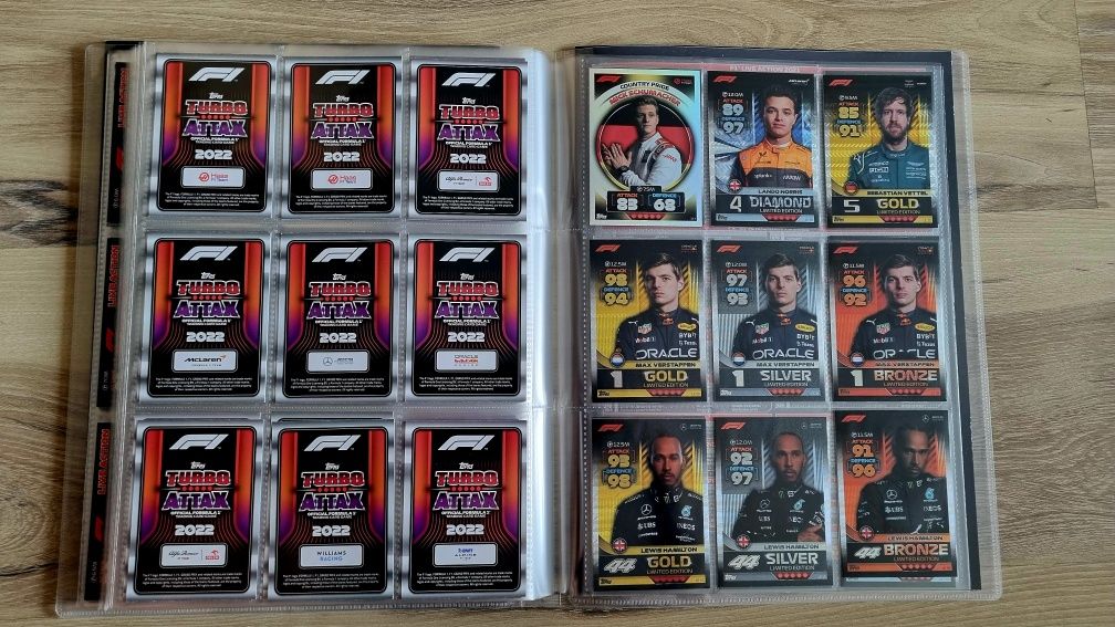 F1 - F1 Topps Turbo Attax 2022 Cały Album 1-361 Plus Limitowane