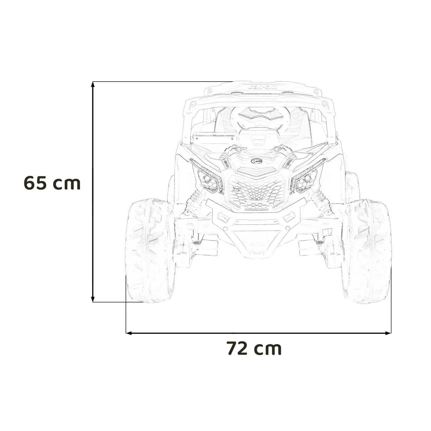 Samochód  Buggy ATV CAN-AM Maverick 4x200W na akumulator dla dzieci