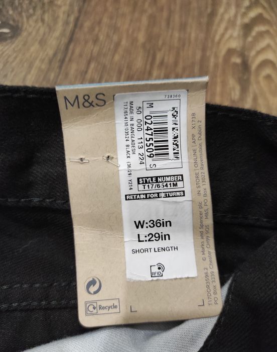 W36L29 M&S оригінальні чоловічі джинси