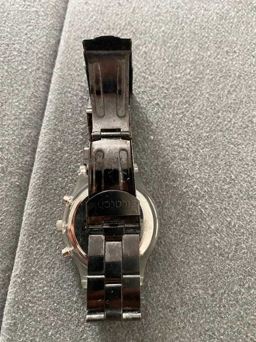 Relógio masculino estilo Swatch preto