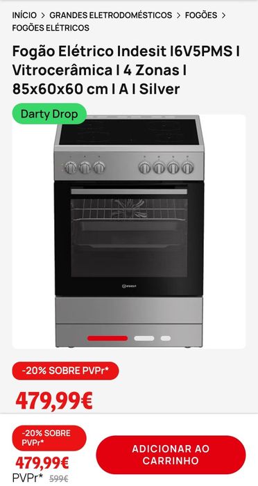 Fogao/forno elétrico