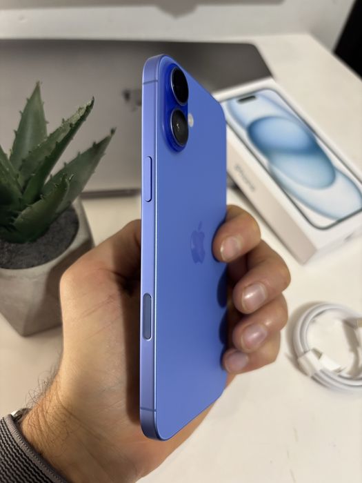 iPhone 16 plus 128GB Ultramarine (АКБ 100%, байпас)