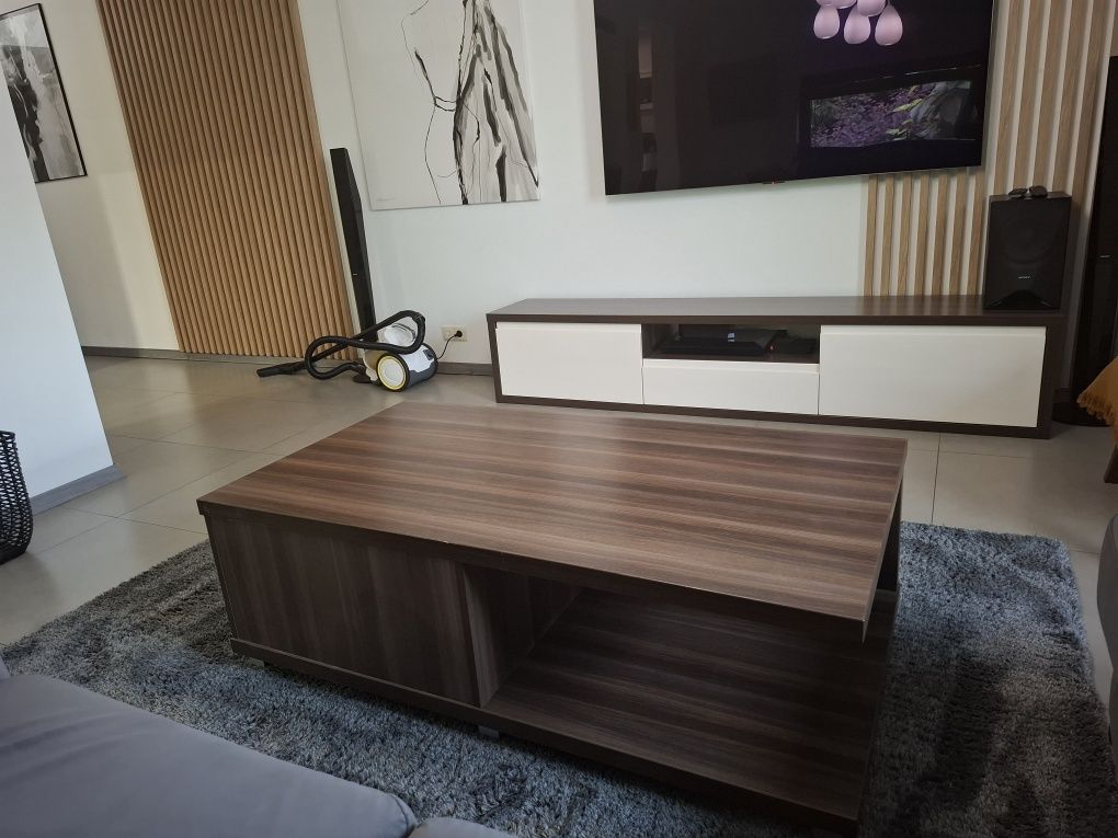 Komplet do salonu ława/stolik + szafka rtv