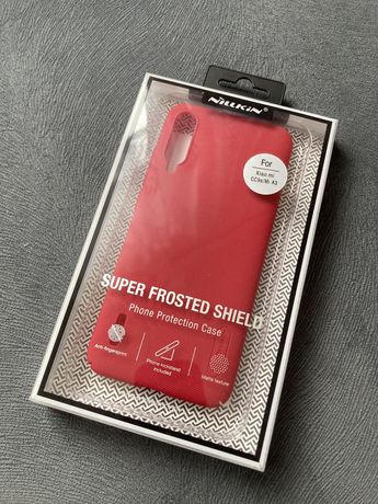 Nowy Nillkin Super Frosted Shield do Xiaomi Mi A3 czerwony