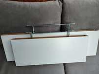 Półki białe mocowanie kryte 60 i 80 cm z 23 cm