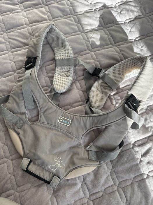 Хіпсіт для дітей AieBao сірий слінг ергорюкзак кенгуру