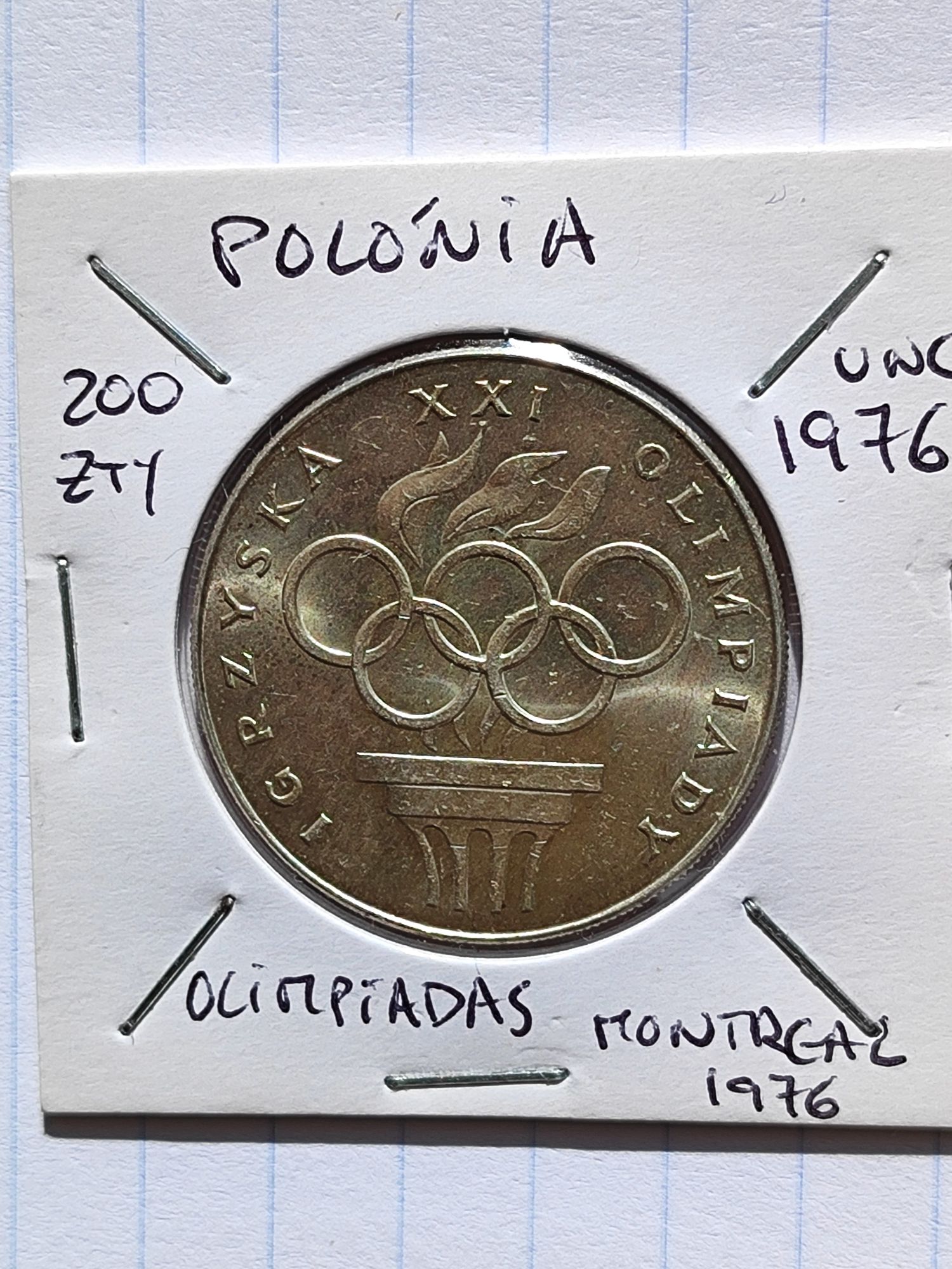 Moedas NOVAS de coleção da Polónia (Prata 0,625)