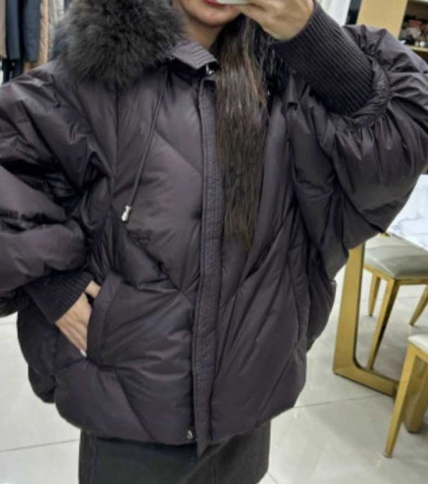 Kurtka puchowa 2025 zima futerko royal