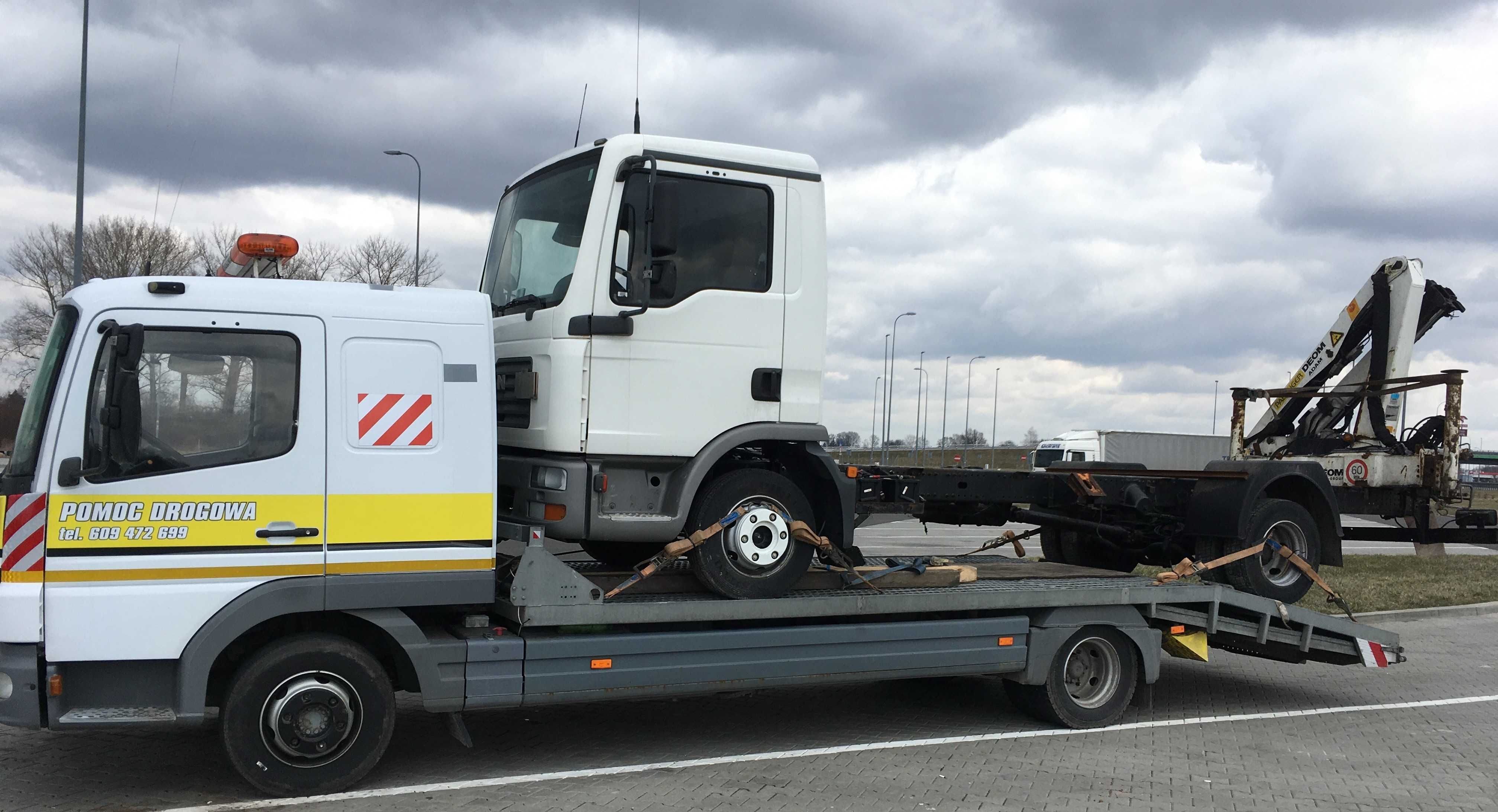 Pomoc Drogowa Laweta Transport duża laweta 6 ton mała 3,5 t