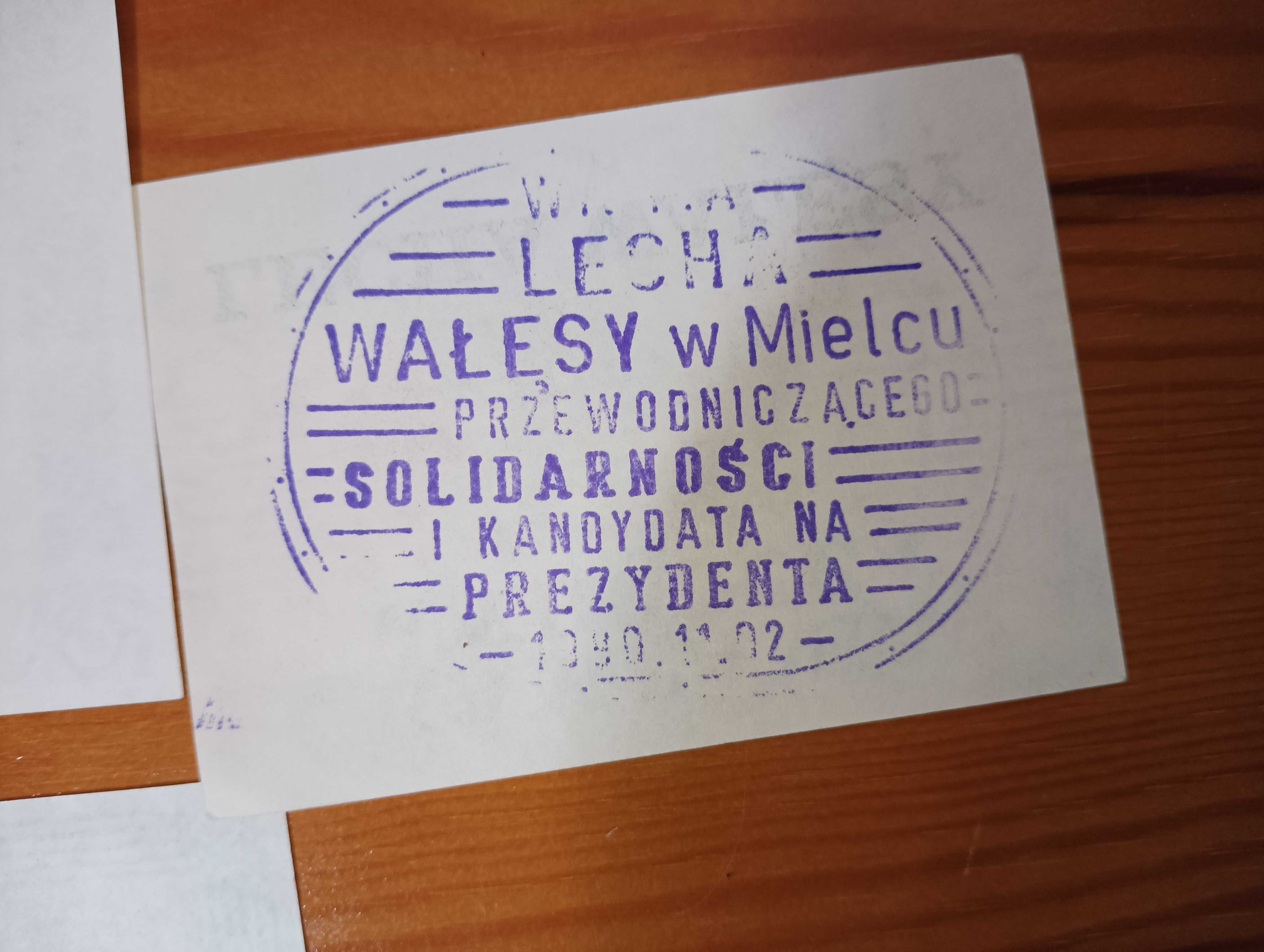 Solidarność 1989-90 - Lech Wałęsa kandydat na Prezydenta - Mielec.