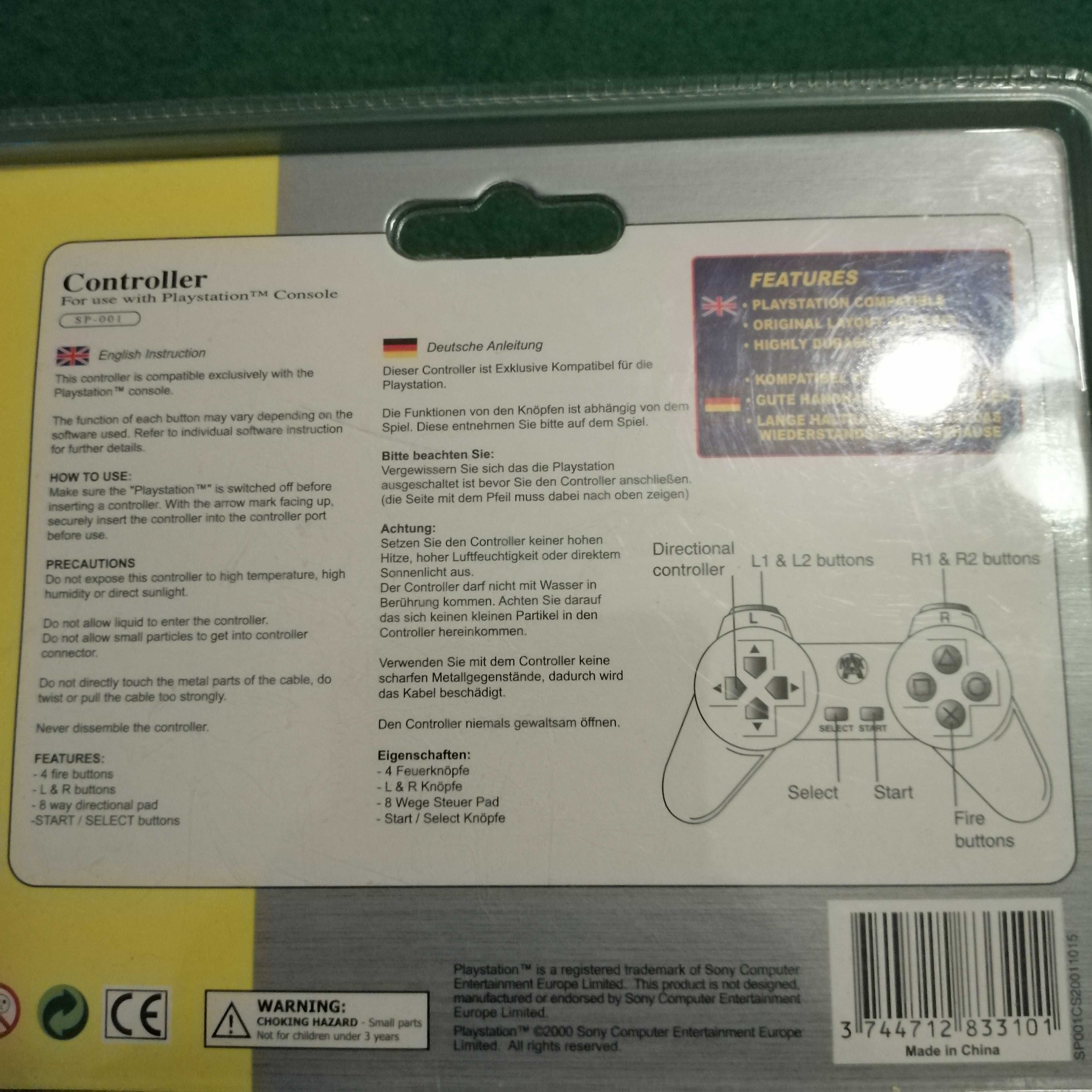 Playstation PSX - Fabrycznie nowy pad