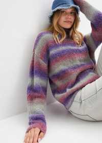 B.P.C sweter ombre z domieszką wełny r.32/34