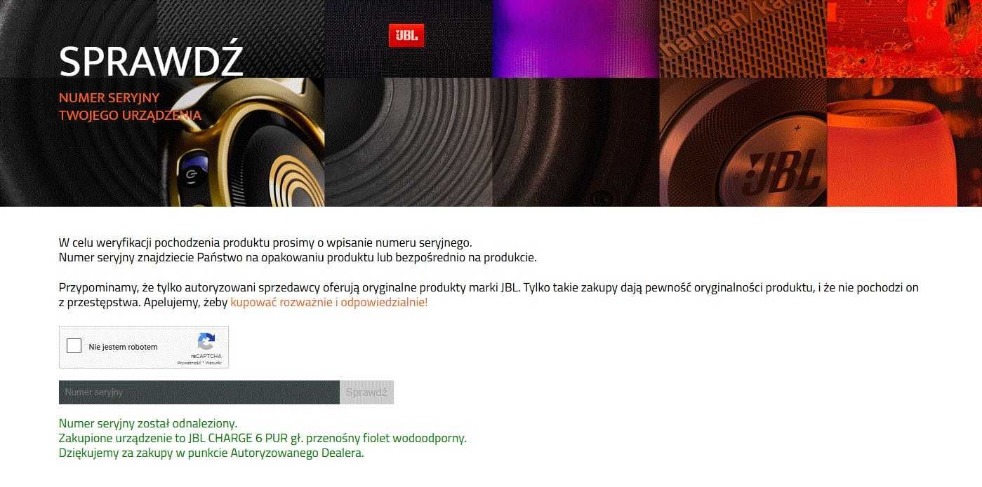 Głośnik JBL CHARGE 6