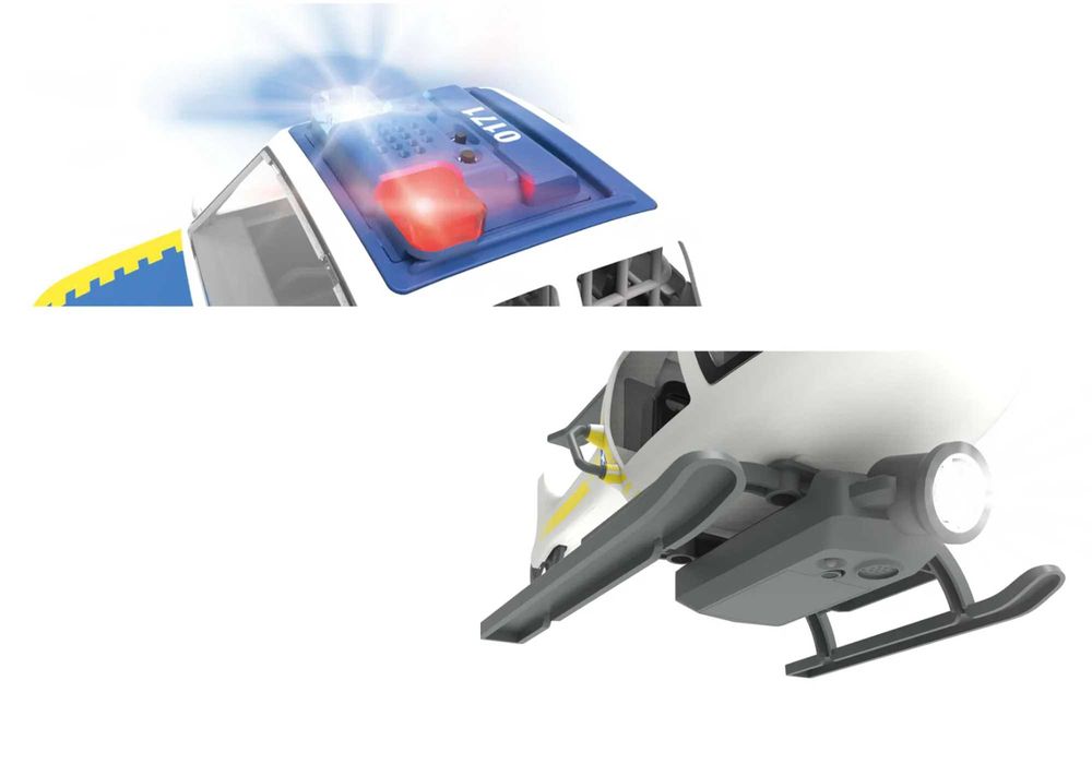 Komisariat policji domek dla dzieci zestaw akcesoria światła LED