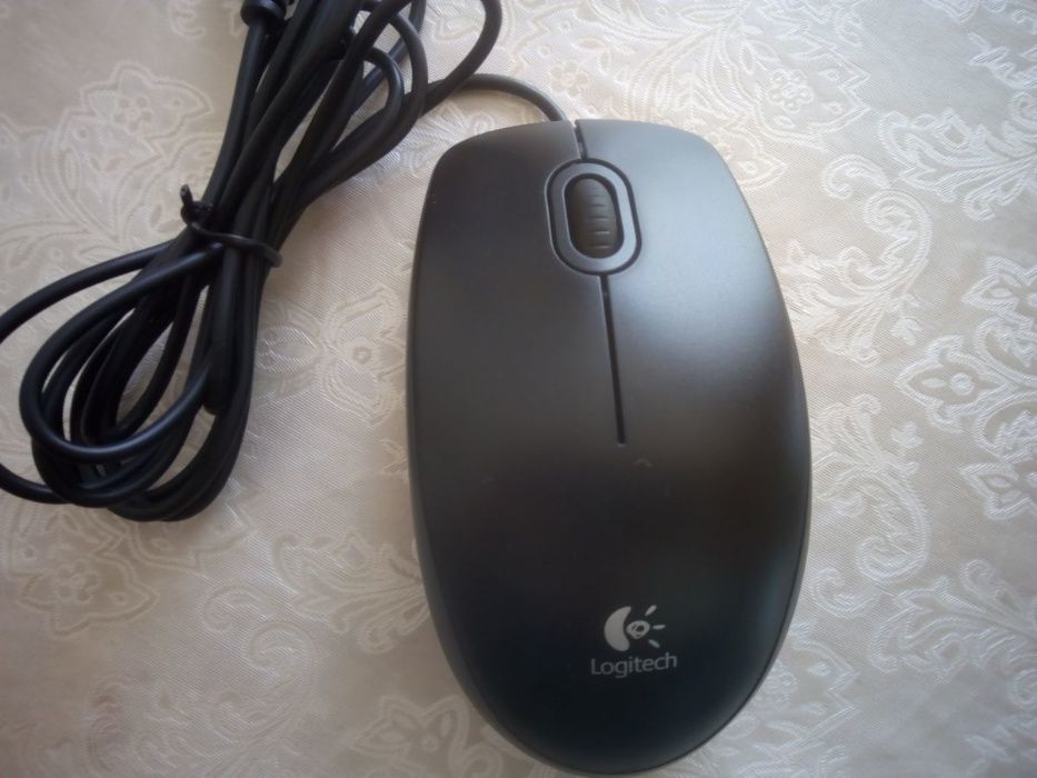 Мышь Logitech USB B100 Black