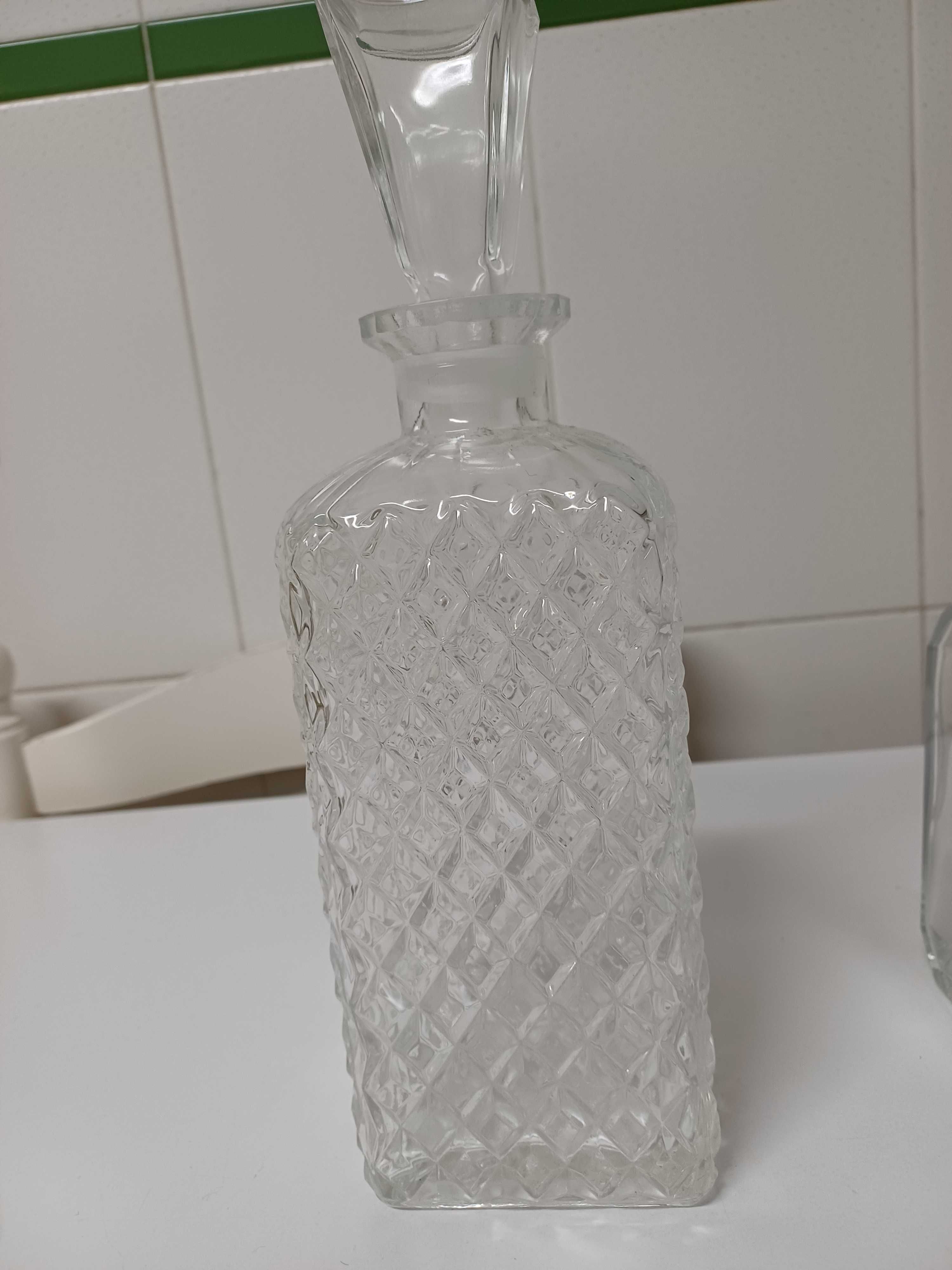 Garrafas em cristal 3 unidades