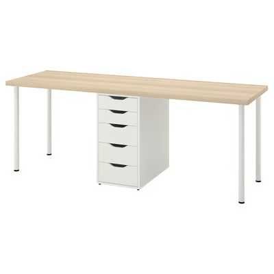 Secretária, mesa de trabalho IKEA para duas pessoas LAGKAPTEN 200 x 60