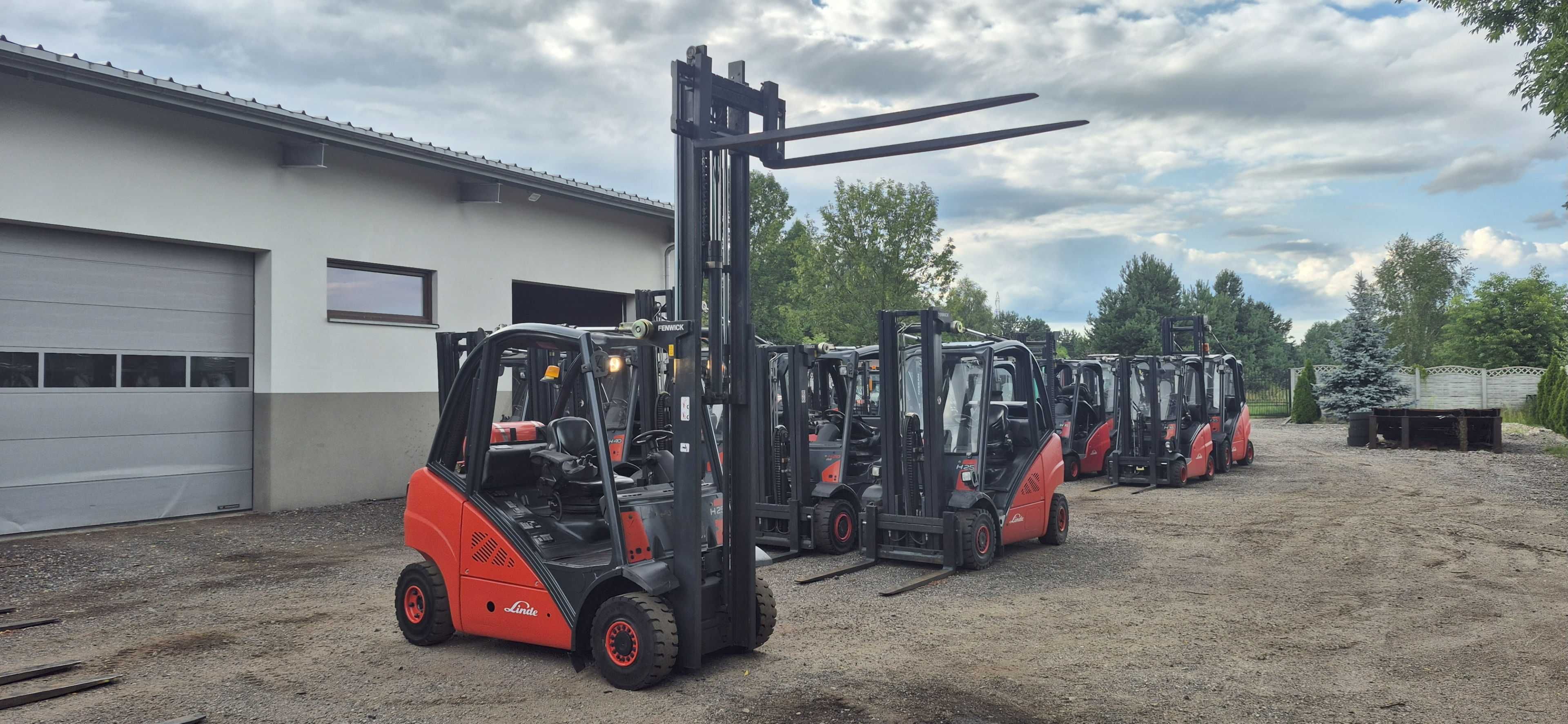 Linde H25T - Duplex, wolny skok - 6900 mth - Widły 200 cm - Stan BDB
