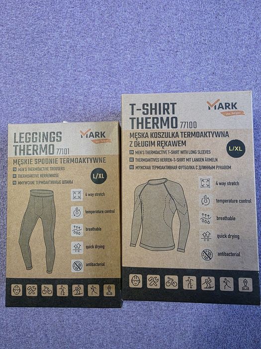 Zestaw termoaktywny MARK – koszulka + legginsy (L/XL) – NOWE