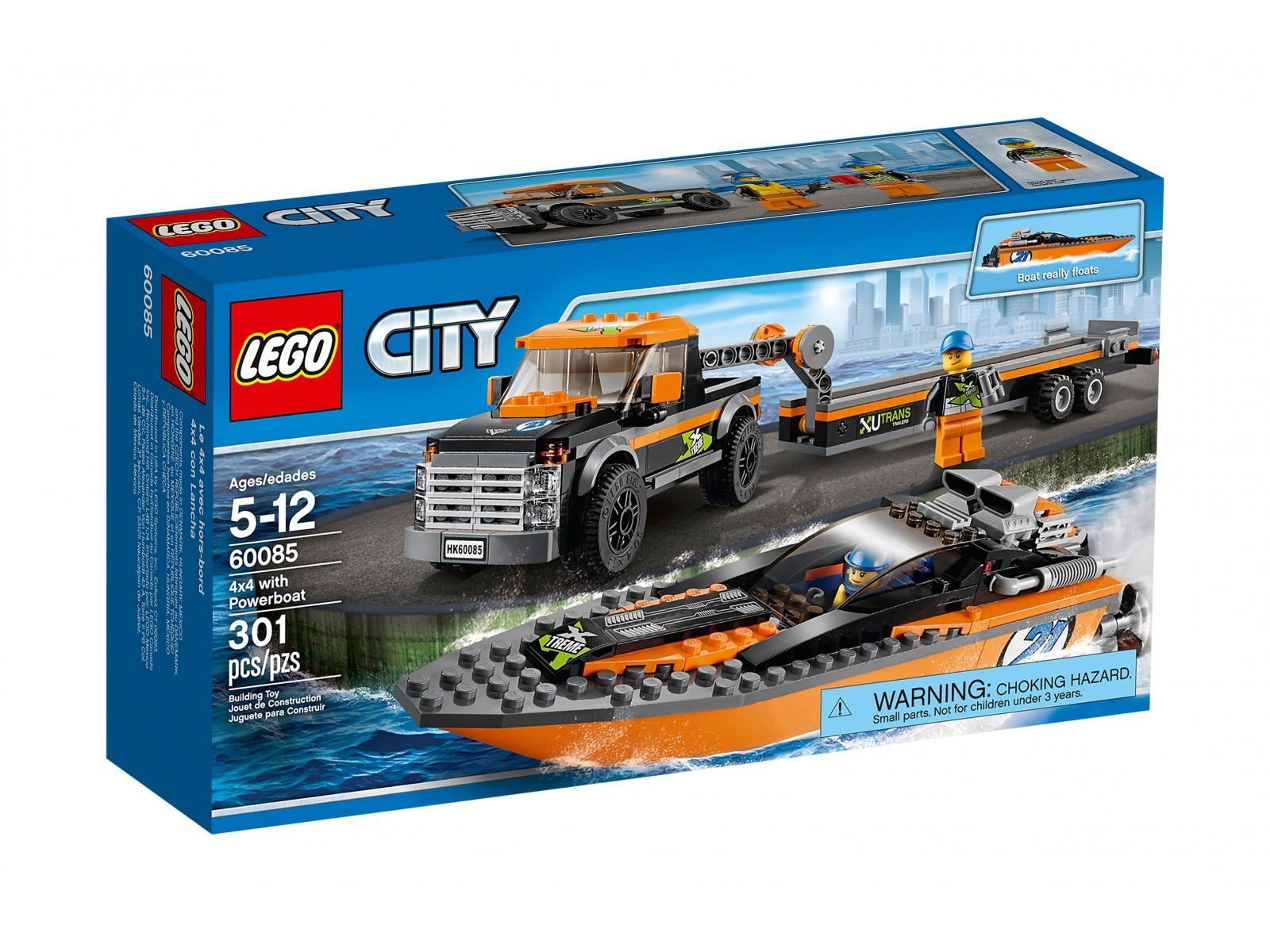 Lego SUV z motorówką 60085