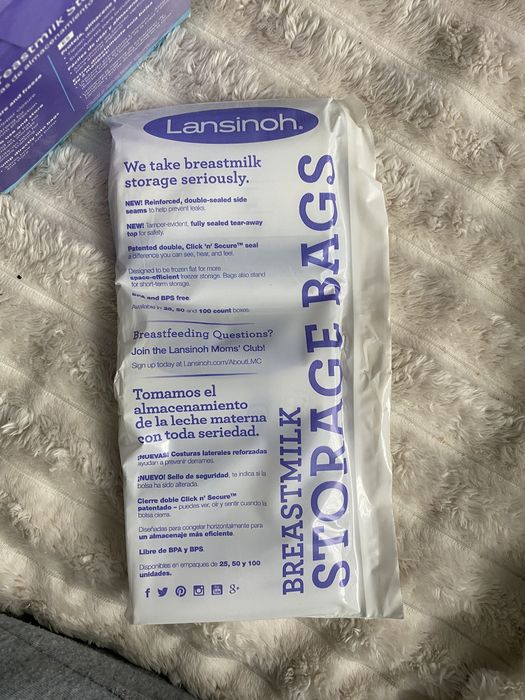 Пакети для зберігання молока