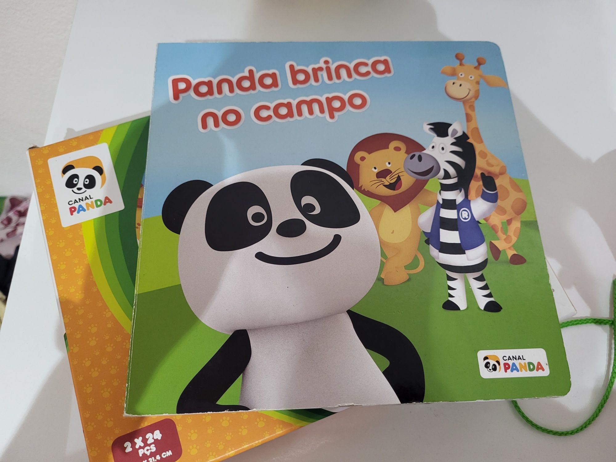 Kit Panda Livro puzzle e Barco pirata