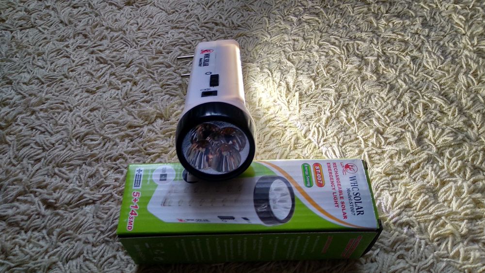 WHC Solar фонарик-лампа светодиодный, Аккумуляторный LED