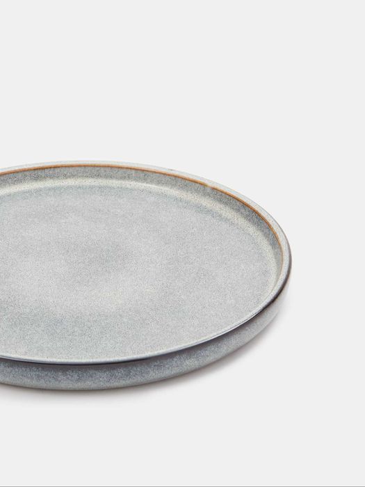 Talerz niebieska ceramika kamionka | 4 SZTUKI