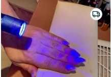 Светодиодный ультрафиолетовый фонарик для экспресс сушки гель лака