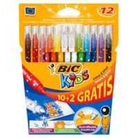 Flamastry KIDS Colour & Erase 10+2 kolory BIC