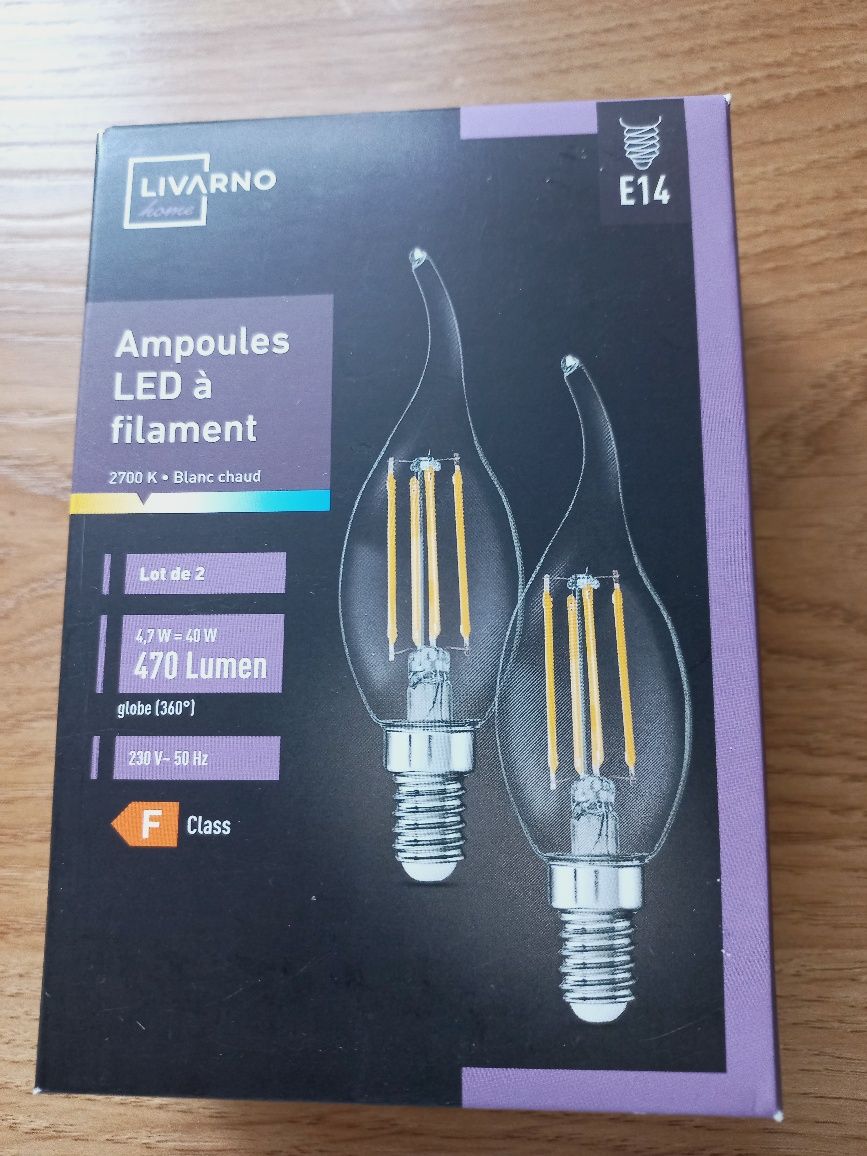Żarówki LED 2 sztuki E 14  4,7 W 40 W