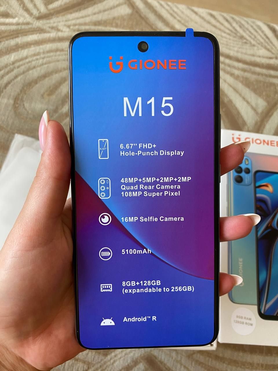Смартфон Gionee m15  8/128гб.5100ml.(лучше Shark 8)Helio G90T+стекло